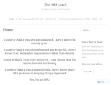 Tablet Screenshot of infjcoachblog.com